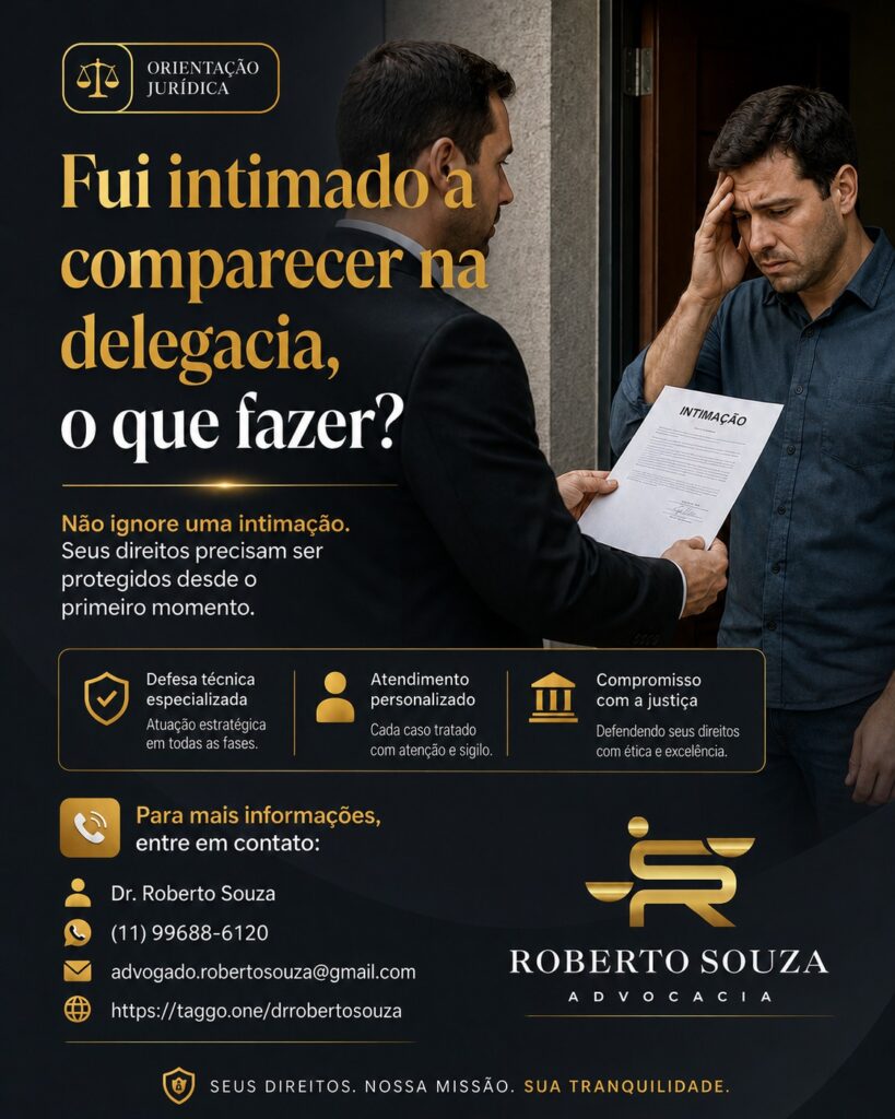 Fui intimado a comparecer na delegacia: o que fazer?
